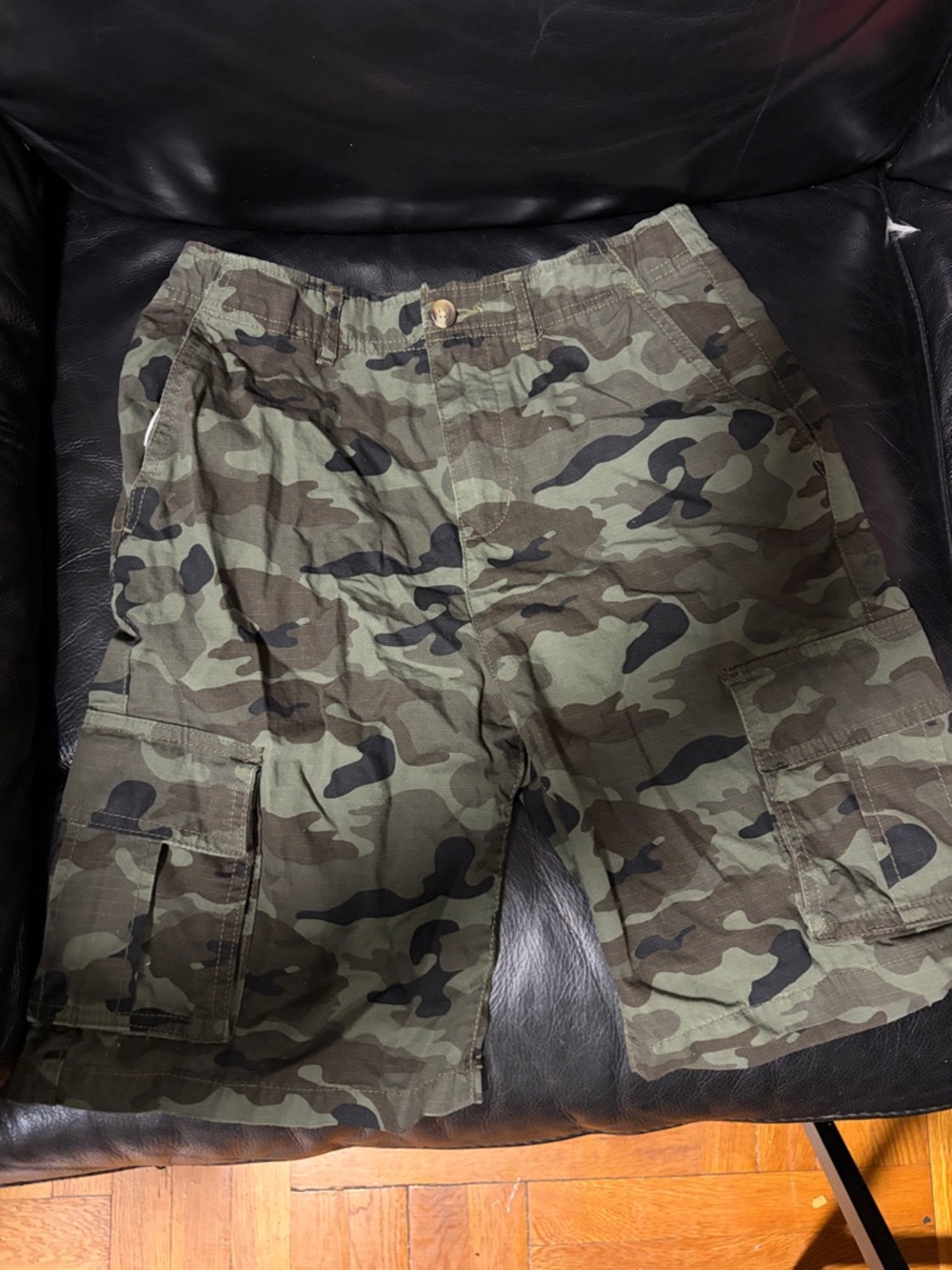 Old Navy Camo Cargo Shorts - Green and Black